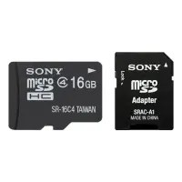 Sony Memory card SR16A4 16 GB, MicroSDHC, Flash memory class 4, No