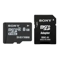 Sony Memory card SR8A4 8 GB, MicroSDHC, Flash memory class 4, No