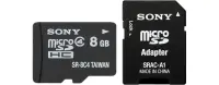 Sony Memory card SR8A4 8 GB, MicroSDHC, Flash memory class 4, No – pilt 2