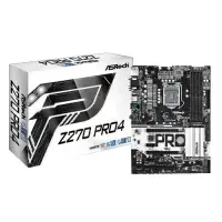 Mainboard|ASROCK|Intel Z270 Express|LGA1151|ATX|1xPCI|3xPCI-Express 3.0 1x|2xPCI-Express 3.0 16x|1xM.2|Memory DDR4|Memory slots 4|1x15pin D-sub|1xDVI|1xHDMI|5xUSB 3.0|1xUSB type C|1xPS/2|1xRJ45|3xAudio port|Z270PRO4
