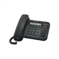 Panasonic | Corded | KX-TS560FXB | Built-in display | Caller ID | Black | 190 X 196 X 95 mm | Phonebook capacity 50 entries | 588 g