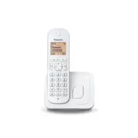 Panasonic Cordless KX-TGC210FXW White Caller ID Phonebook capacity 50 entries Built-in display Speakerphone