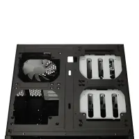 Fractal Design | NODE 804 | Side window | 2 - USB 3.0Audio in/outPower button with LED (white)HDD activity LED (white) | Micro ATX | Black – pilt 15