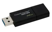 Kingston DataTraveler 100 Generation 3 32 GB, USB 3.0, Black