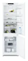 Electrolux Refrigerator ENN2854COW Built-in, Combi, Height 178 cm, A++, No Frost system, Fridge net capacity 200 L, Freezer net capacity 63 L, Display, 39 dB, White