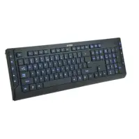 A4Tech Keyboard KD-600L, whit Blue LED Backlight standard, wired, Keyboard layout EN/RU, black, English, Numeric keypad