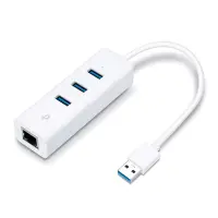 TP-Link UE330 sülearvuti dokk ja pordireplikaator Juhtmega ühendatud USB 3.2 Gen 1 (3.1 Gen 1) Type-A Valge – pilt 3