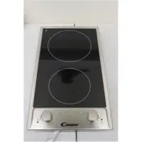 SALE OUT. Candy CDH32/1X Domino Ceramic Hob, 2 hotplate, On/Off indicator light, Heat-on warning light Candy CDH 32/1X Vitroceramic, Number of burners/cooking zones 2, Black, DEMO, SCRATCH ON CORNER – pilt 2