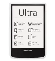 E-Reader | POCKETBOOK | Ultra | 6" | 1024x758 | Memory 4096 MB | 1xAudio-Out | 1xMicro-USB | Micro SD | Wireless LAN 802.11b/g/n | White | PB650-W-WW
