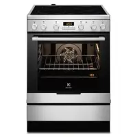 Electrolux Cooker EKC6430AOX Integrated timer, Hob type Vitroceramic, Oven type Electric, Stainless steel, Width 60 cm, Electronic ignition, Grilling, 72  L, Depth 60 cm