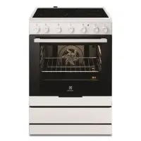 Electrolux Cooker/Oven  EKC6150AOW Hob type Vitroceramic, Oven type Electric, White, Width 60 cm, Electronic ignition, Grilling, 72 L, Depth 60 cm