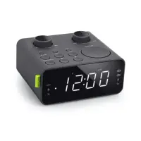 Muse Clock radio PLL M-17CR Black, AUX in