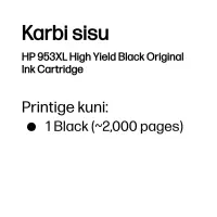 HP 953 XL Ink Cartridge Black – pilt 3