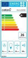 CATA | Hood | ISLA LEGEND | Island | Energy efficiency class A+ | Width 90 cm | 820 m³/h | Touch control | LED | Stainless steel – pilt 4