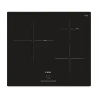Bosch Hob  PUJ611BB1E Induction, Number of burners/cooking zones 3, Black, Display, Timer
