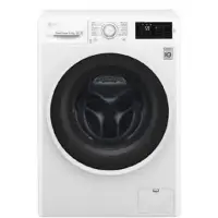LG Washing Machine F0J6WN0W Front loading, Washing capacity 6.5 kg, 1000 RPM, Direct drive, A+++, Depth 44 cm, Width 60 cm, White, Display, LCD, NFC,