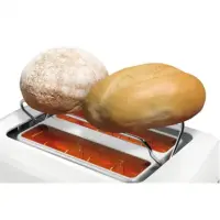 Bosch Toaster TAT3A011 White, Plastic, 980 W, Number of slots 2, Number of power levels 6, Bun warmer included