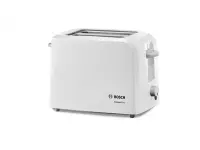 Bosch Toaster TAT3A011 White, Plastic, 980 W, Number of slots 2, Number of power levels 6, Bun warmer included – pilt 2