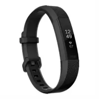 Fitbit Alta HR Fitness tracker, OLED, Touchscreen, Heart rate monitor, Activity monitoring 24/7, Bluetooth, Black gunmetal