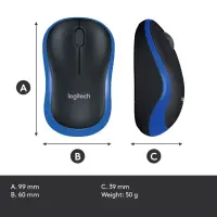 Logitech M185 hiir Kontor Mõlemakäeline Raadioside Optiline 1000 DPI – pilt 20