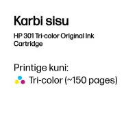 HP 301 Tri-color Original Ink Cartridge – pilt 8