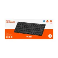 Acme BK03 Portable Bluetooth Keyboard, Bluetooth® v3.0, Class 2, Keyboard layout EN/RU/LT, Wireless, Black, Bluetooth, Wireless connection
