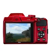 Nikon COOLPIX B500 Bridge camera, 16 MP, Optical zoom 40 x, Digital zoom 4 x, ISO 6400, Display diagonal 7.62 ", Wi-Fi, Focus TTL, Video recording, Red