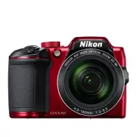 Nikon COOLPIX B500 Bridge camera, 16 MP, Optical zoom 40 x, Digital zoom 4 x, ISO 6400, Display diagonal 7.62 ", Wi-Fi, Focus TTL, Video recording, Red