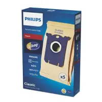 Philips S-bag Vacuum cleaner bags  FC8019/01 Paper bag, Universal dust bag for all Philips and Electrolux, Brown – pilt 2