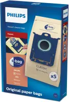 Philips S-bag Vacuum cleaner bags  FC8019/01 Paper bag, Universal dust bag for all Philips and Electrolux, Brown