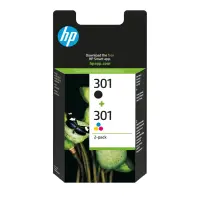HP 301 2-pack Black/Tri-color Original Ink Cartridges – pilt 14