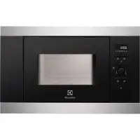 Electrolux Microwave oven EMS17006OX Buttons, Rotary, 800 W, Black, Stainless steel, Defrost function, Built-in