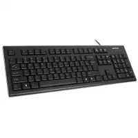 A4Tech Keyboard KR-85, Comfort rounded edge keycaps, laser inscribed keys, Standard, Wired, Keyboard layout EN/LT