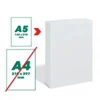 Koopiapaber A5(210x148mm) 80g/m2, 500 lehte 3Re