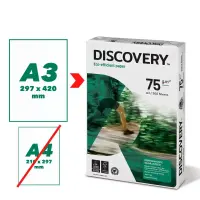 Koopiapaber Discovery A3 75g/m2, 500 lehte 3Re (kogus 2 pakki) – pilt 2