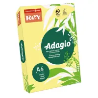 Värvipaber REY ADAGIO A4, 80g/m2, 500 lehte, banaani kollane (nr.15)