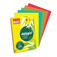 Värvipaber REY ADAGIO A4, 80g/m2, 5x40 lehte, kirkad toonid