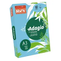 Värvipaber REY ADAGIO A3, 80g/m2, 500 lehte, erksinine (nr.48)