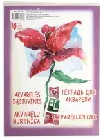 Joonistusplokk akvarell SMLT A4 200g, 10 lehte (kogus 5 tükki) – pilt 3