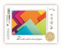 Värviline paber SMLT A4, 80g/m2, 16 lehte, kahepoolne (kogus 2 tükki)