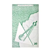 Millimeetripaber KRESKA A4, 80g, 20lehte