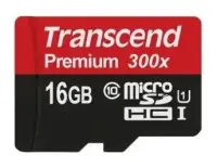 MEMORY MICRO SDHC 16GB UHS-I/CLASS10 TS16GUSDCU1 TRANSCEND
