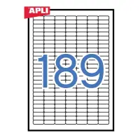Etiketid Apli 25,4x10mm, 25 lehte, eemald, ümar nurk – pilt 2