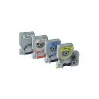 Markeerimislint Dymo D1, 24mm x 7m, must/valgel