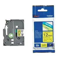 Markeerimislint Brother TZE-631, 12mm must/kollasel