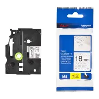 Markeerimislint Brother TZE-SE4, 18mm must/valgel