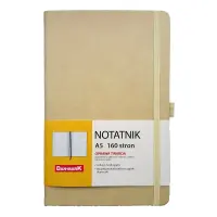 Kaustik Dan-Mark Roma, A5, 80l, ruuduline, beež