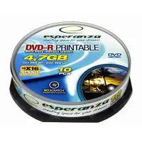 DVD-R ESPERANZA, torn, 10tk, 4.7GB,16x, prinditav