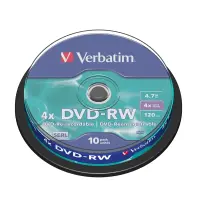 DVD-RW Verbatim 4.7GB 4x, 10-torn