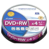 DVD+RW ESPERANZA 4.7GB 16X, slim box, 10tk